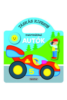 Táskás kifestő matricákkal - Autók