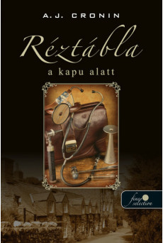 Réztábla a kapu alatt