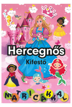 Hercegnős kifestő - Matricákkal