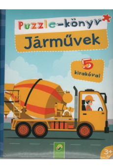 Puzzle-könyv: Járművek - 5 kirakóval