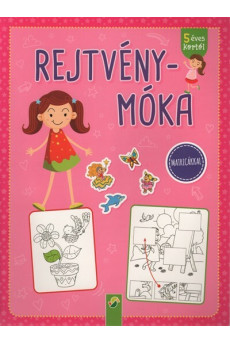 Rejtvénymóka - Matricákkal (rózsaszín)