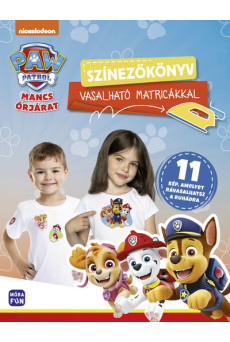 Mancs Őrjárat - Színezőkönyv vasalható matricákkal - 11 kép, amelyet rávasalhatsz a ruhádra