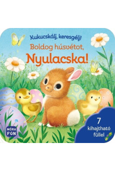 Kukucskálj, keresgélj! - Boldog húsvétot, Nyulacska!  - 7 kihajtható füllel §H