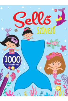 Sellő színező - 1000 strasszkő