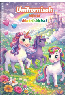 Unikornisok kifestő - Matricákkal