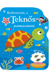 Kedvencem, a teknős - Matricás kifestő