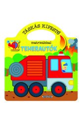 Táskás kifestő matricákkal - Teherautók