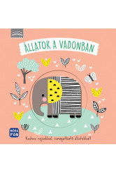 Vidám csöppségek - Állatok a vadonban - Kedves rajzokkal, simogatható állatokkal