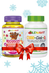 LenaVit Mesemaci gumivitamin + Lenavit C1000 + szerves cink + D3-vitamin /2000 NE/ + csipkebogyó csomag