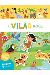Matricás füzet - A világ körül - 230 újraragasztható matricával