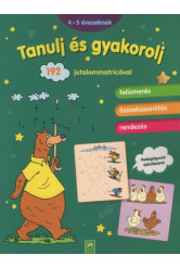 Tanulj és gyakorolj - 192 jutalom matricával - 4-5 éveseknek (zöld)