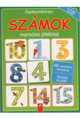 Számok - Gyakorlókönyv memória játékkal 4 éves kortól