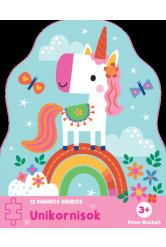 12 darabos kirakós - Unikornisok