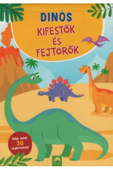 Dinós kifestők és fejtörők - Több mint 30 matricával
