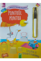 Pontról pontra - Játszva tanulós füzetem - Ceruzával és törölhető oldalakkal